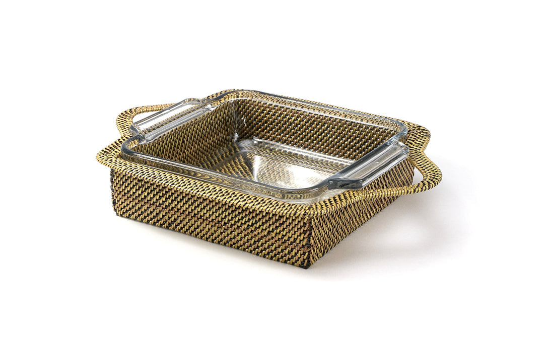 Square Baker Basket with Anchor, 2QT