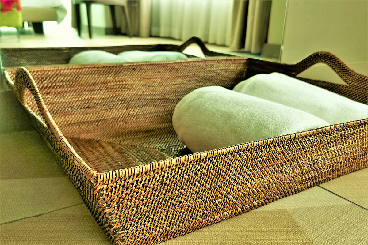 Decorative Rectangular TOTE Tray