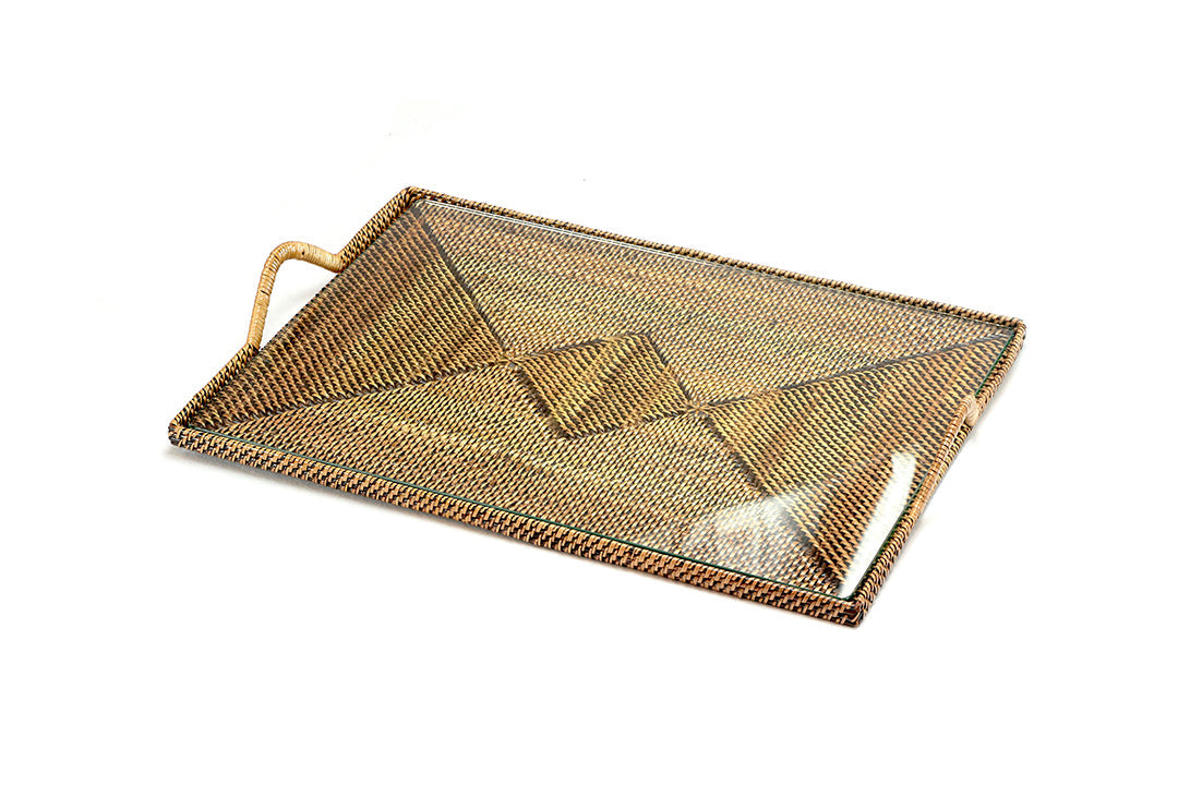 Rectangular Cheese Tray with Glass Medium
