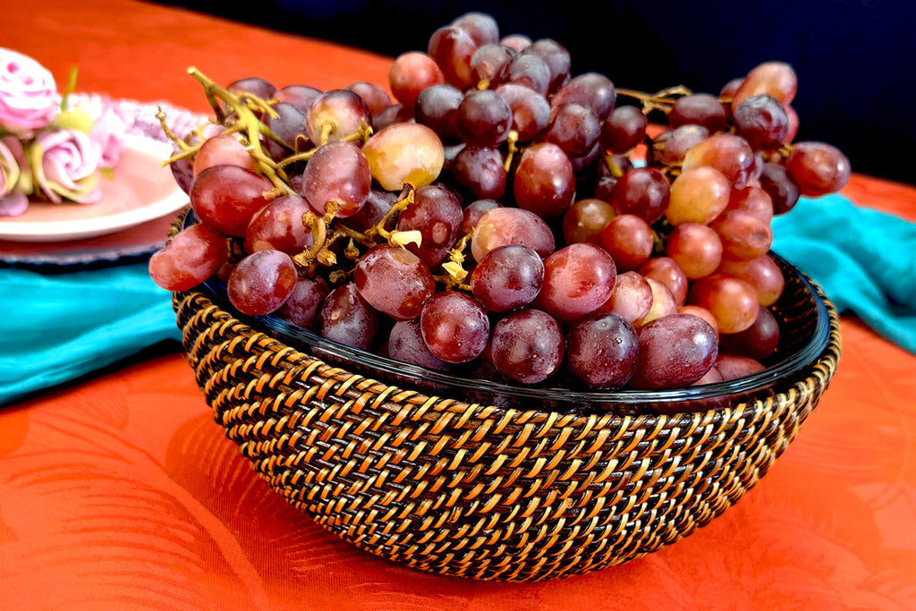Round Serving Bowl Glass Diameter 9"
