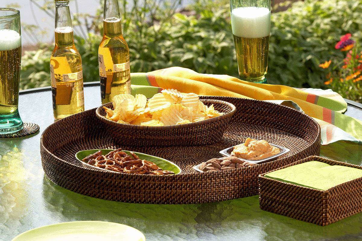 Round Serving Tray, 15" Diameter