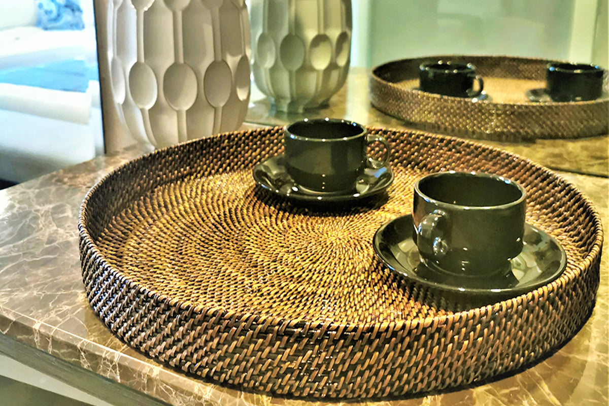 Round Serving Tray, 19" Diameter